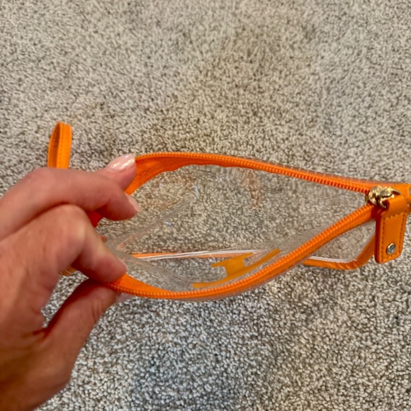 Clear Wristlet, University of Tennessee logo, OS, EUC, Orange - Picture 3 of 3